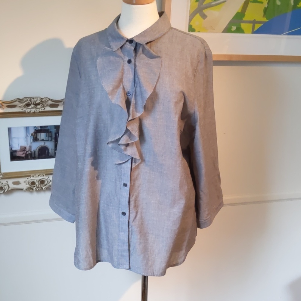 Isaac Mizrahi Live blouse. XL. EUC